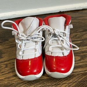 Red patent leather Jordan’s for Toddlers 8C